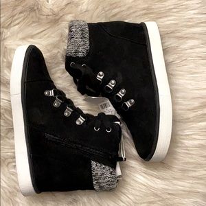 Justice black high tops